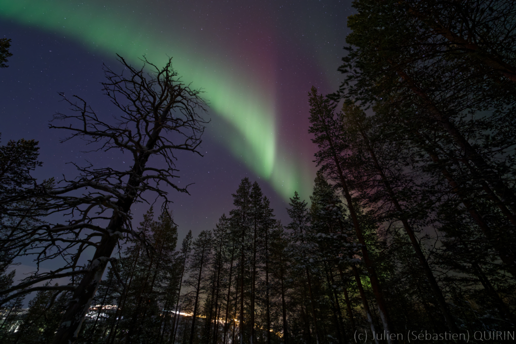 Aurore boréale en Finlande