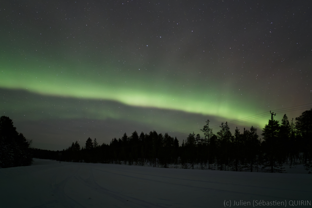 Arc auroral vert en Finlande